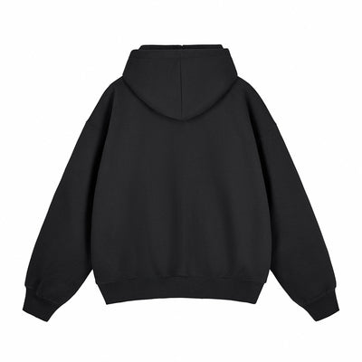 Heavyweight Double-Slider Zipper Fleece Hoodie