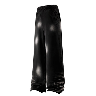 Distressed Spray-Paint Vintage Inspired Cuffed Sweatpants