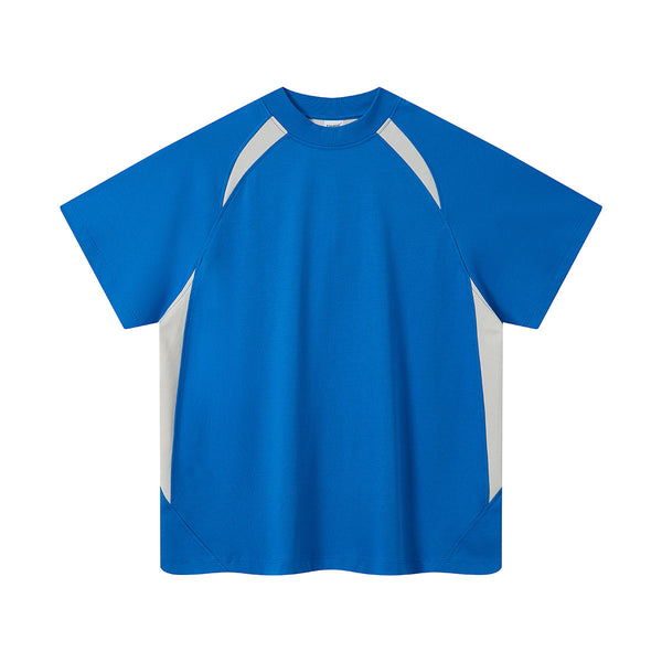 Color Block Oversized Sporty Raglan T-Shirt