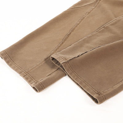 Distressed Washed Patchwork Jogger Pants