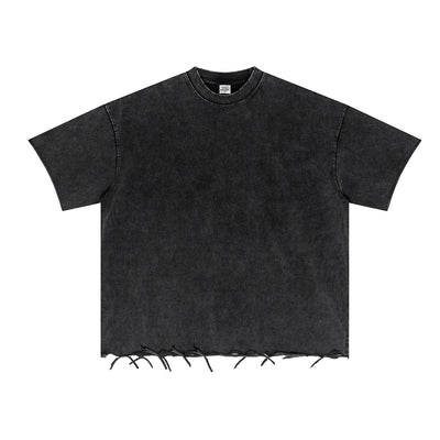 Washed Distressed Heavyweight T Shirt 310gsm
