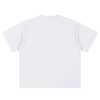 Relaxed Fit Boxy Solid Color Minimal Tee