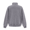 Distressed Wash Comfort Zip Pullover Sweatshirt