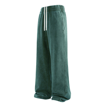 Sweatpants Washed Wide-Leg Vintage Streetwear Joggers