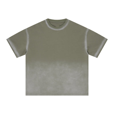 Bold Gradient Fade Oversized Design T-Shirt