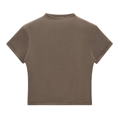 Minimal Textured Knit Fit T-Shirt