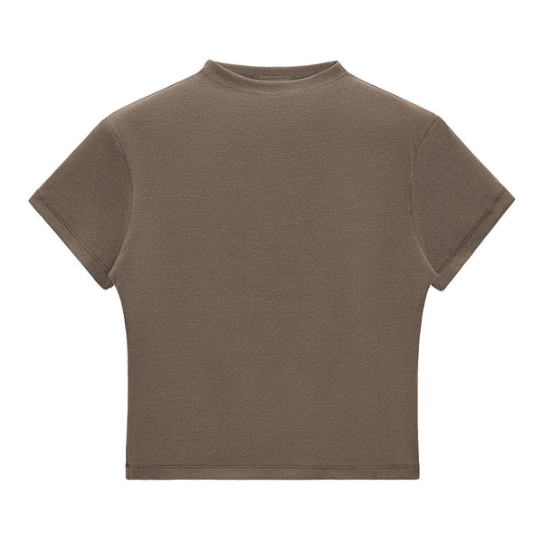 Minimal Textured Knit Fit T-Shirt