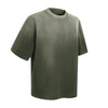 Waffle Knit Spray Dyed Distressed Raw Edge Tee