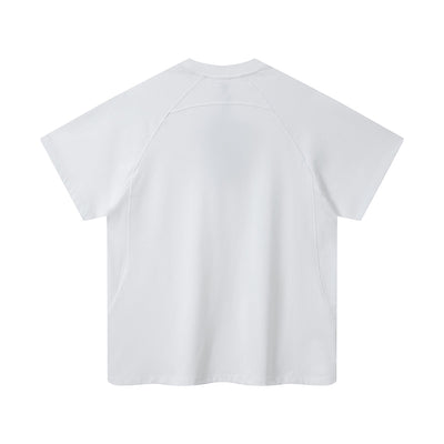 Color Block Oversized Sporty Raglan T-Shirt