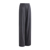 Women's Relaxed Straight Leg Ribbed Trousers