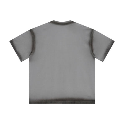 Vintage Washed Oversized Colorblock Tee