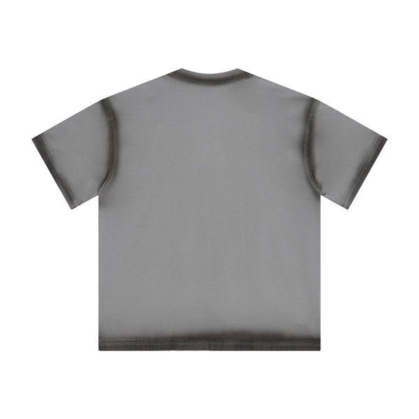 Vintage Washed Oversized Colorblock Tee