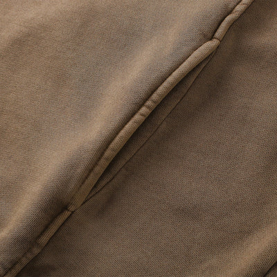 Vintage Washed Oversized Zip Up Distressed Hoodie