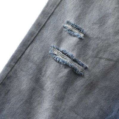 Vintage Faded Ripped Denim Pants