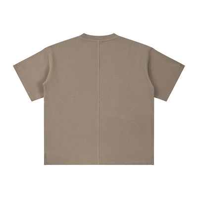 Heavyweight Waffle Split-Hem Texture T-Shirt