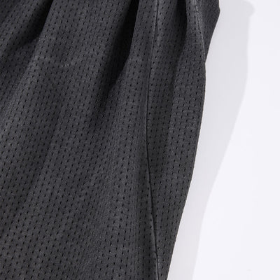 Heavy Wash Vintage Distressed Mesh Straight Pants