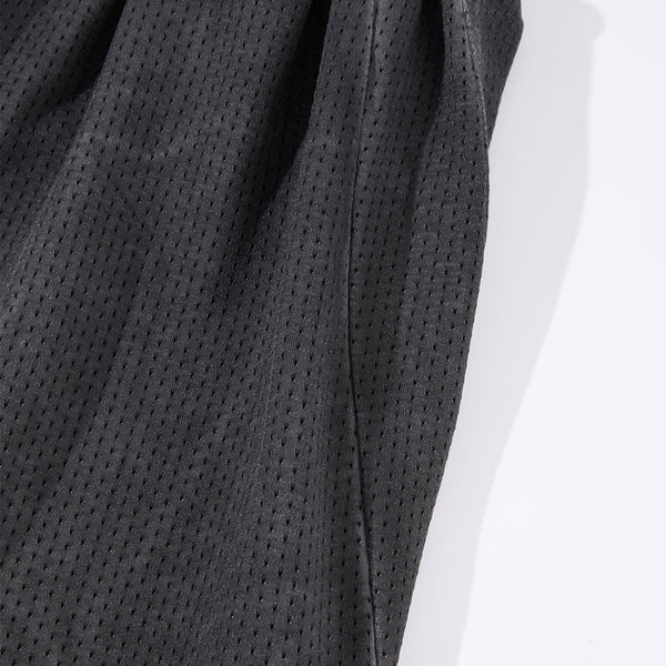 Heavy Wash Vintage Distressed Mesh Straight Pants