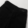 Slim Fit Solid Black Flared Denim Pants