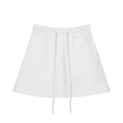 Solid Color A-Line Mini Skirt