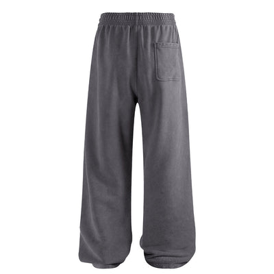 Sweatpants Washed Wide-Leg Vintage Streetwear Joggers
