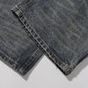 Decorative Rope Dark Wash Vintage Wide Leg Jeans