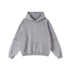 Two-Layer Sleeve Acid Washed Cotton Hoodie