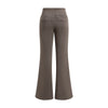 Low-Rise Washed Fleece Flare Sweatpants