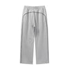 Contrast Arc Baggy Track Pants-INNBLAC Fashion Apparel