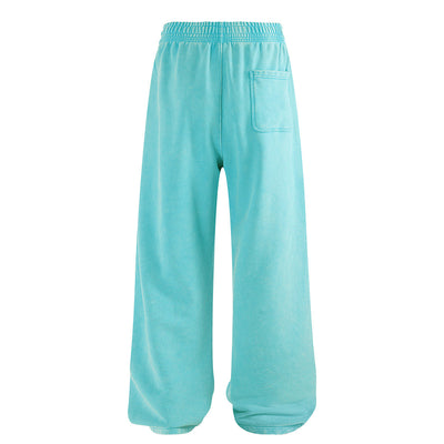 Sweatpants Washed Wide-Leg Vintage Streetwear Joggers