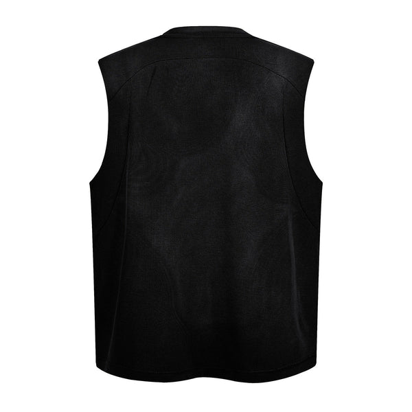 Chest Pocket Knit Sleeveless Relaxed Fit Muscle Tank