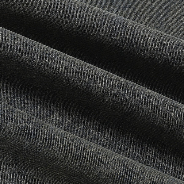 Utility Distressed Straight Leg Denim Jeans