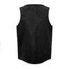 Wax-Dye Waffle Knit Vintage Washed U-Neck Vest