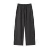 Curved Seam Straight Leg Casual Street Trousers