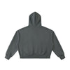 Full Zip-Up Boxy Fit Fleece Hoodie