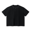 Rivet Detail Washed Boxy Fit T-Shirt