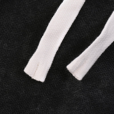 Stone-Washed Raw-Edge Sweat Shorts