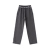 Raw Edge Straight Leg Fleece Sweatpants