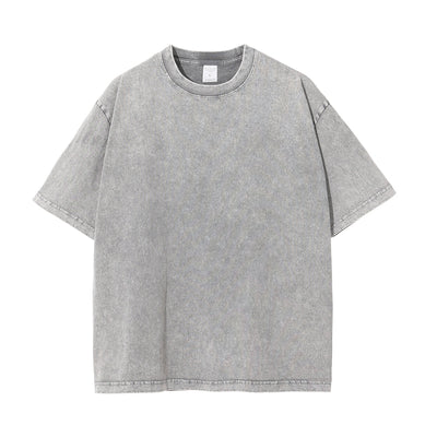 Faded Streetwear Graphic Washed Tee-INNBLAC