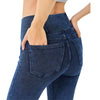 Crossover High Waist Stretch Denim Casual Skinny Shorts