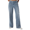 High Waist Slimming Breathable Straight Leg Casual Jeans