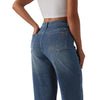 High Waist Slimming Breathable Straight Leg Casual Jeans