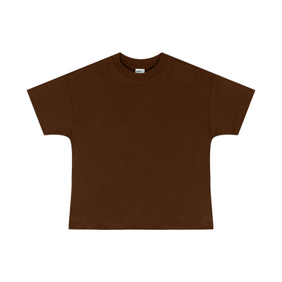 Women's Solid Color Crew Neck Tee 255gsm