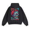 Zombies Graphic Double Slider Zip Hoodie-INNBLAC