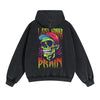 Zombies Graphic Double Slider Zip Hoodie-INNBLAC
