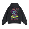 Zombies Graphic Double Slider Zip Hoodie-INNBLAC