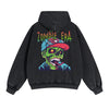 Zombies Graphic Double Slider Zip Hoodie-INNBLAC