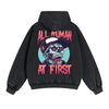 Zombies Graphic Double Slider Zip Hoodie-INNBLAC