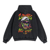 Zombies Graphic Double Slider Zip Hoodie-INNBLAC