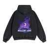 Killer Cat Y2K Double Slider Zip Hoodie-INNBLAC