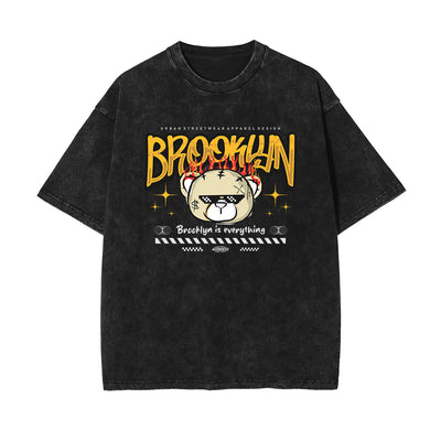 Bear Doll Streetwear Graffiti Tee-INNBLAC